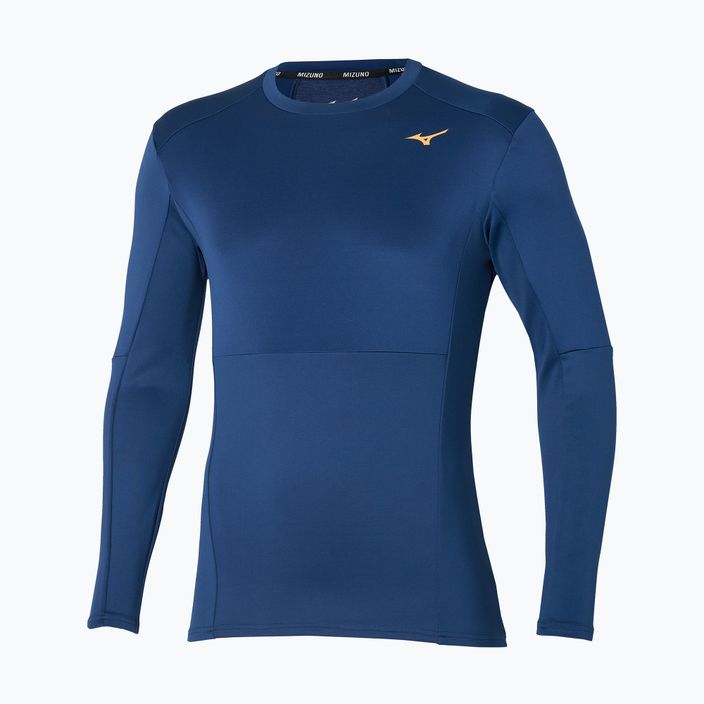 Vyriški bėgimo marškinėliai ilgomis rankovėmis Mizuno Thermal Charge Breath Thermo estate blue