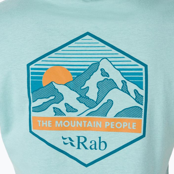 Moteriški trekingo marškinėliai Rab Stance Mountain Peak green QCB-67 5