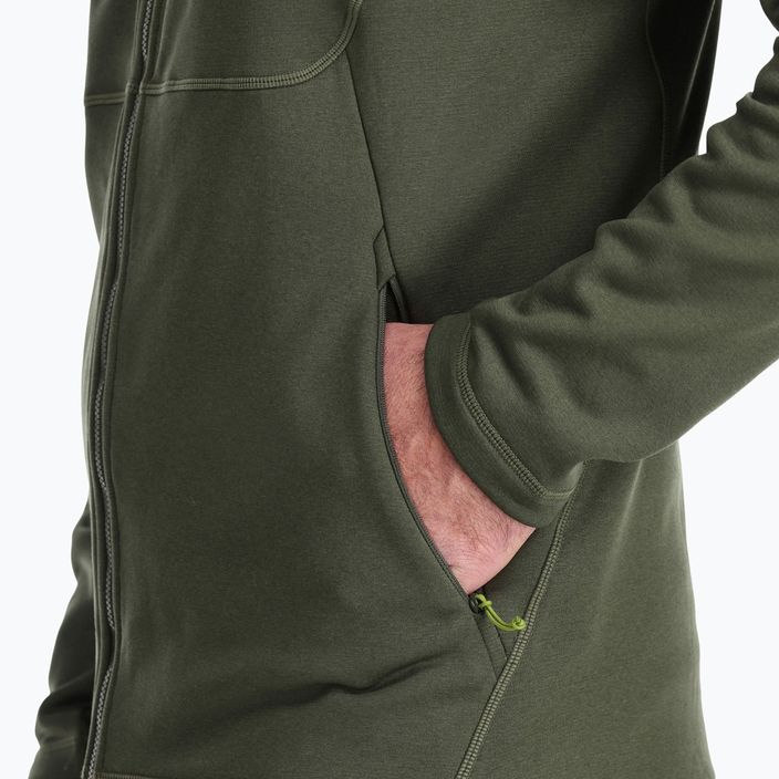 Rab Geon vyriškas vyriškas vilnonis džemperis su gobtuvu, žalias QFE-95-ARM 6