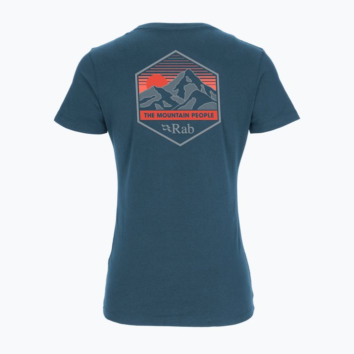 Moteriški trekingo marškinėliai Rab Stance Mountain Peak blue QCB-67 5
