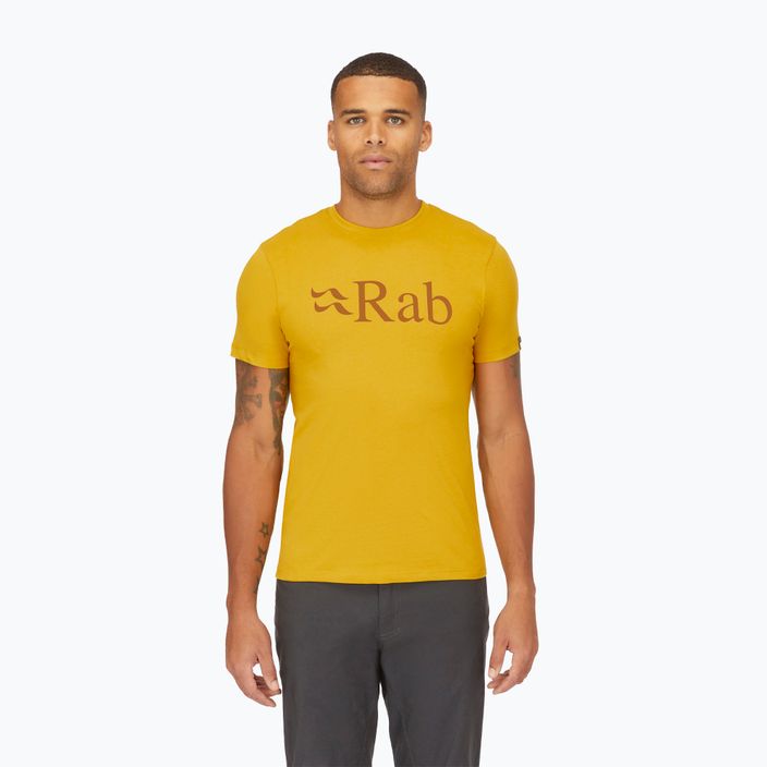Vyriški marškinėliai Rab Stance Logo sahara