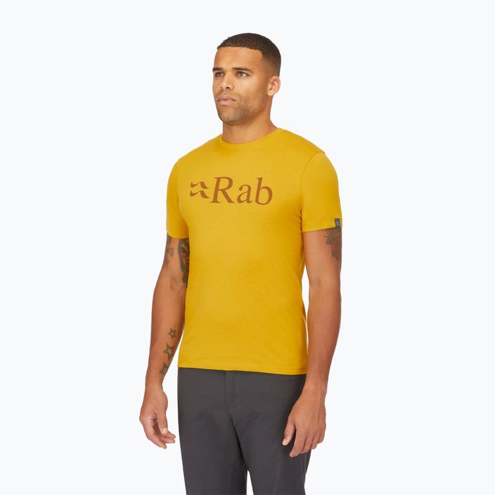 Vyriški marškinėliai Rab Stance Logo sahara 3