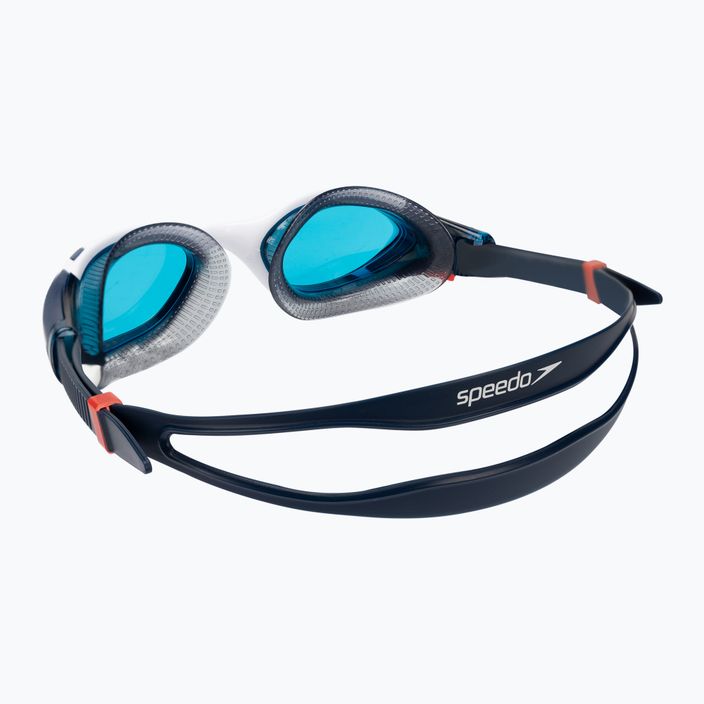 Speedo Biofuse 2.0 ammonite mėlyni/balti/raudoni/mėlyni plaukimo akiniai 8-00233214502 4