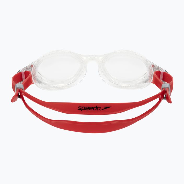 Speedo Biofuse 2.0 Mirror fed raudoni/sidabriniai/skaidrūs plaukimo akiniai 8-00233214515 5