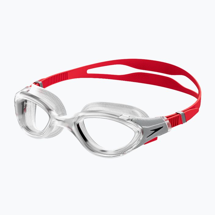 Speedo Biofuse 2.0 Mirror fed raudoni/sidabriniai/skaidrūs plaukimo akiniai 8-00233214515 6
