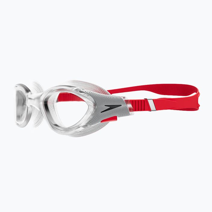 Speedo Biofuse 2.0 Mirror fed raudoni/sidabriniai/skaidrūs plaukimo akiniai 8-00233214515 7