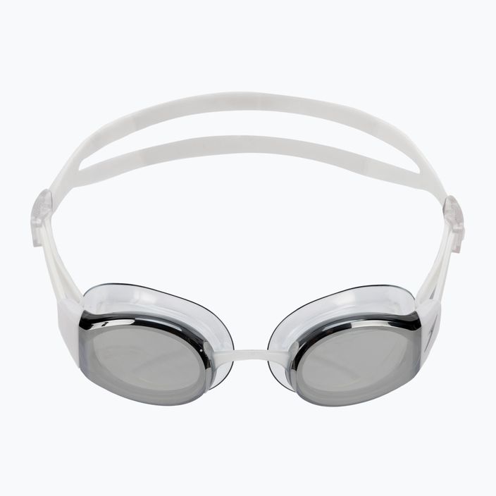 Speedo Mariner Pro Mirror balti / skaidrūs / chromuoti plaukimo akiniai 8-00237314553 2