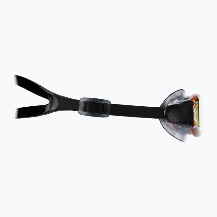 Speedo Mariner Pro Mirror juodi/skaidrūs/žėrinčio aukso plaukimo akiniai 8-00237314554 3