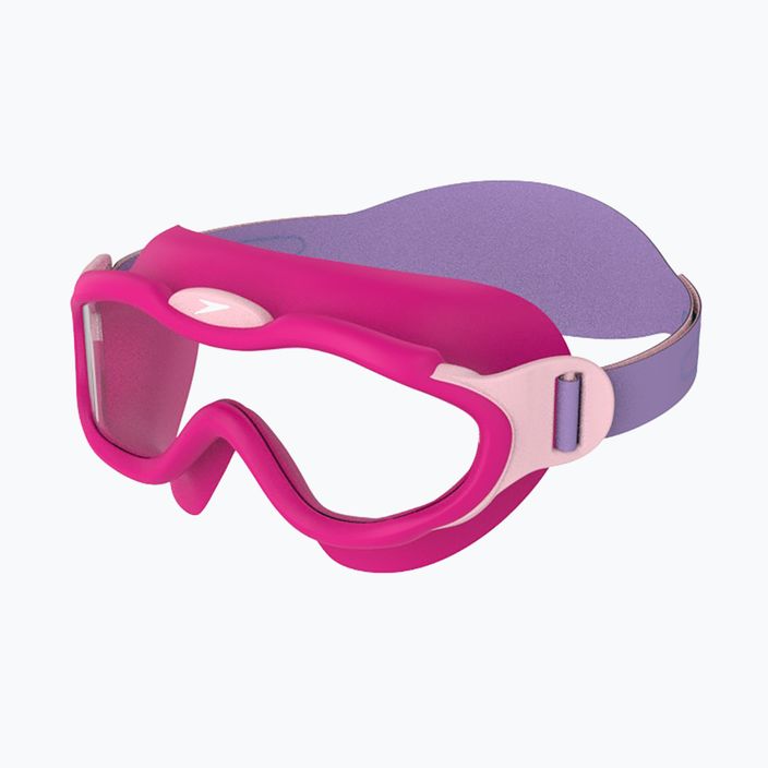 Vaikiška plaukimo kaukė Speedo Sea Squad Mask Jr electric pink/miami lilac/blossom/clear 6