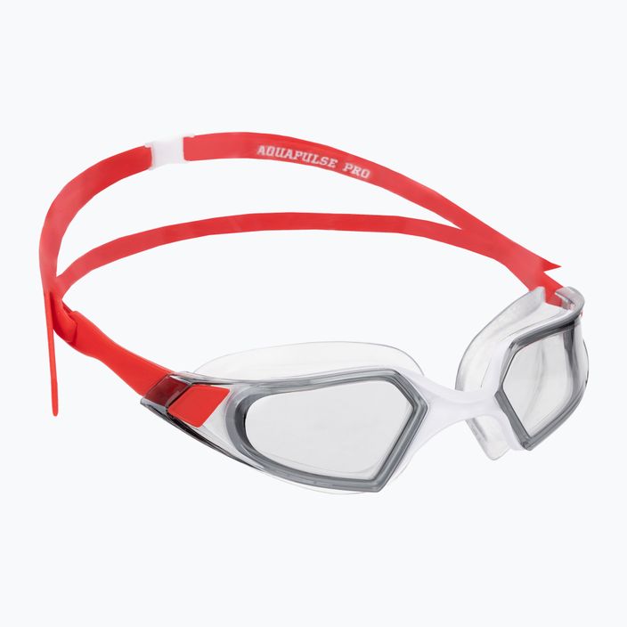"Speedo Aquapulse Pro" raudoni/balti plaukimo akiniai