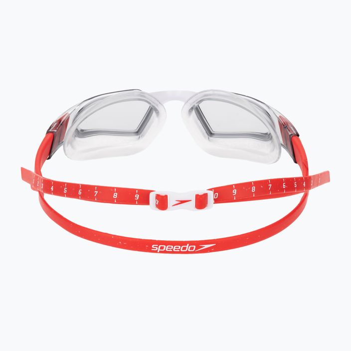 "Speedo Aquapulse Pro" raudoni/balti plaukimo akiniai 5