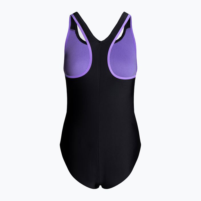 Speedo Hyperboom Placement Racerback moteriškas vientisas maudymosi kostiumėlis juodas 8-00304315134 2