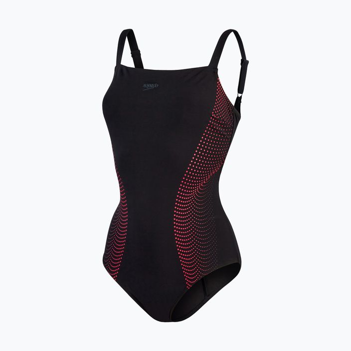 Speedo moteriškas vientisas maudymosi kostiumėlis rystalLux Printed Shaping black 8-00306915111 4