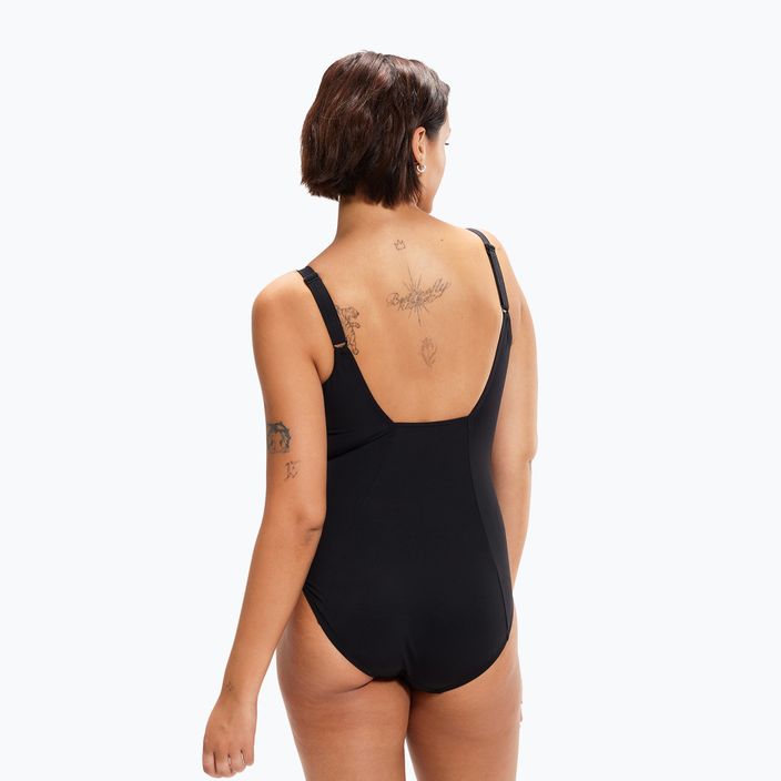 Speedo moteriškas vientisas maudymosi kostiumėlis rystalLux Printed Shaping black 8-00306915111 7