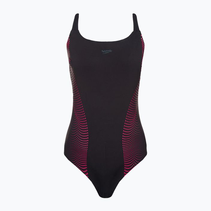 Speedo moteriškas vientisas maudymosi kostiumėlis rystalLux Printed Shaping black 8-00306915111