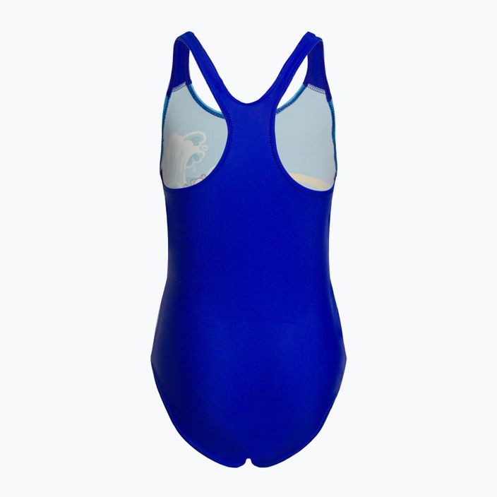 Speedo vaikiškas vientisas maudymosi kostiumėlis Skaitmeninis margintas maudymosi kostiumėlis mėlynas 8-0797015161 2