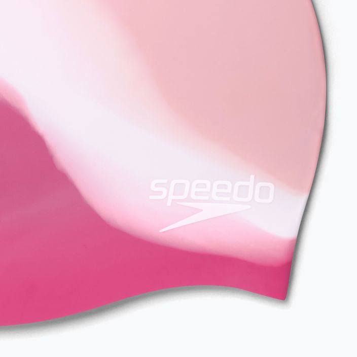 Speedo Multi Colour Silicone Junior rožinė vaikiška plaukimo kepuraitė 8-00236714575 4