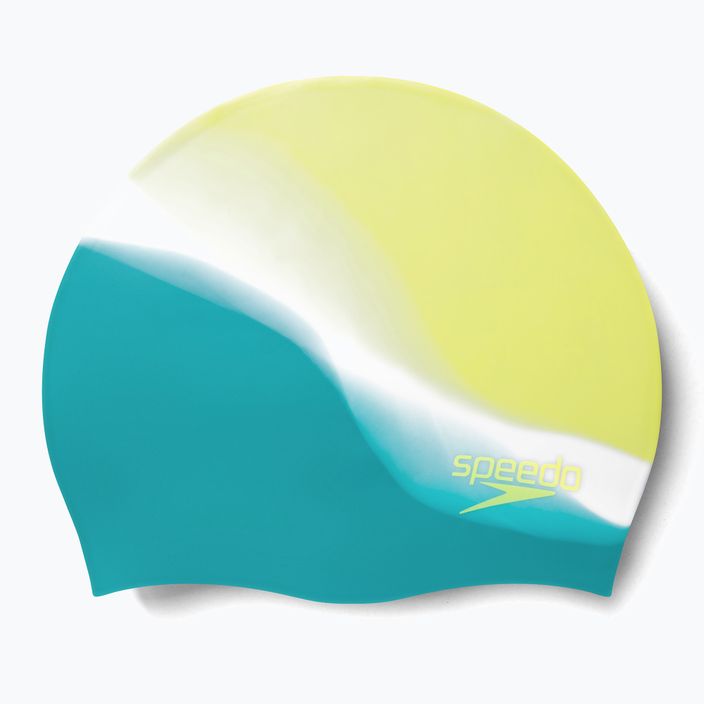 Speedo Multi Colour Silicone Junior vaikiška plaukimo kepuraitė žalia-geltona 8-00236714576 3