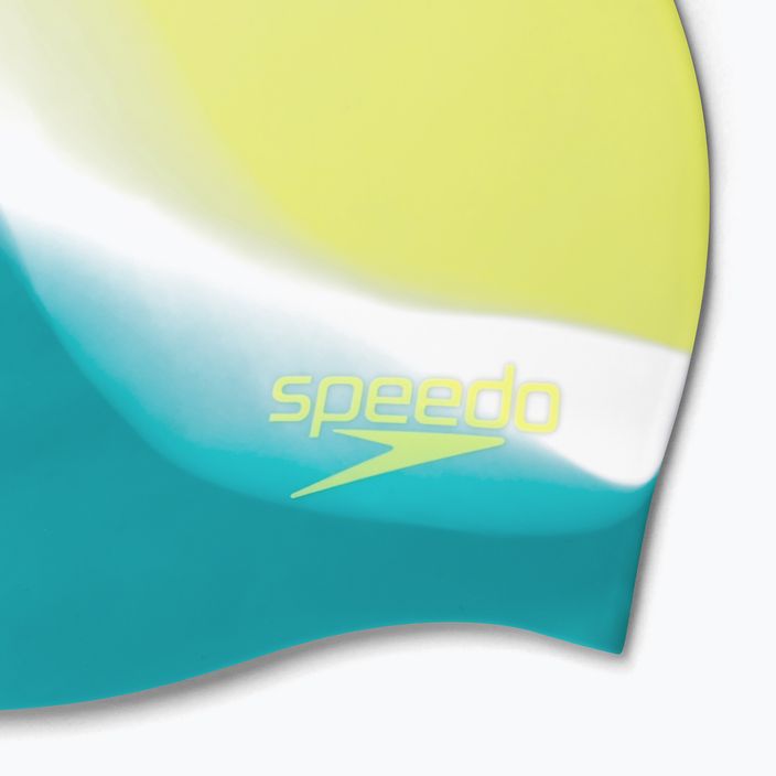 Speedo Multi Colour Silicone Junior vaikiška plaukimo kepuraitė žalia-geltona 8-00236714576 4