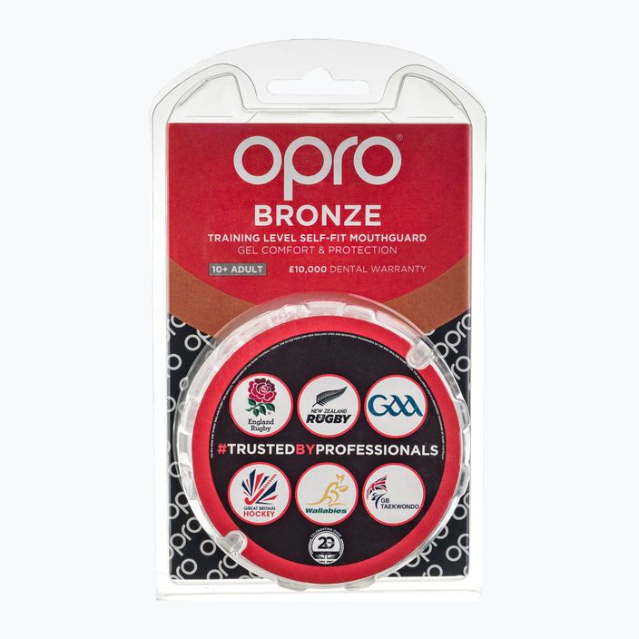 Opro Bronze balta žandikaulio apsauga