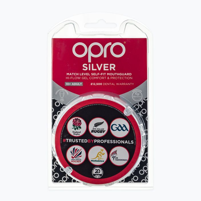 Opro Silver balta žandikaulio apsauga