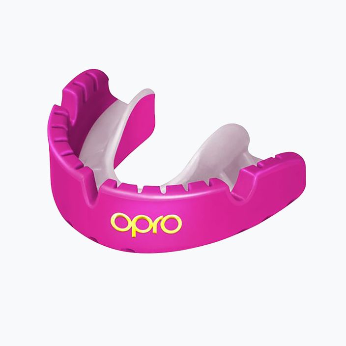 Ortodontinių breketų Opro Gold Braces žandikaulių apsauga rožinės spalvos 2