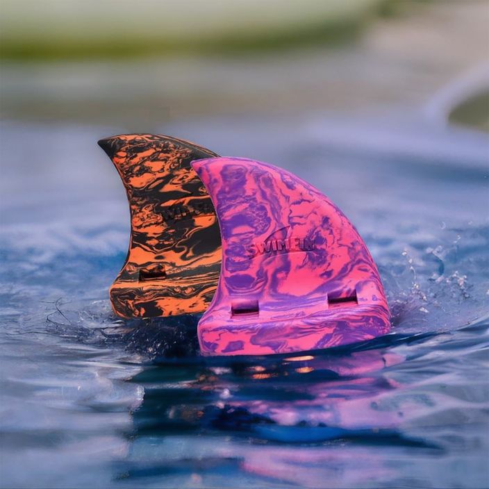 Vaikiškas plaukimo pelekas SwimFin SWIMFINTIGLIL purple/pink marble 2