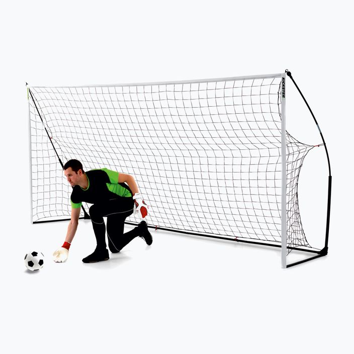 QuickPlay Kickster Academy futbolo vartai 365 x 180 cm balti/juodi 3