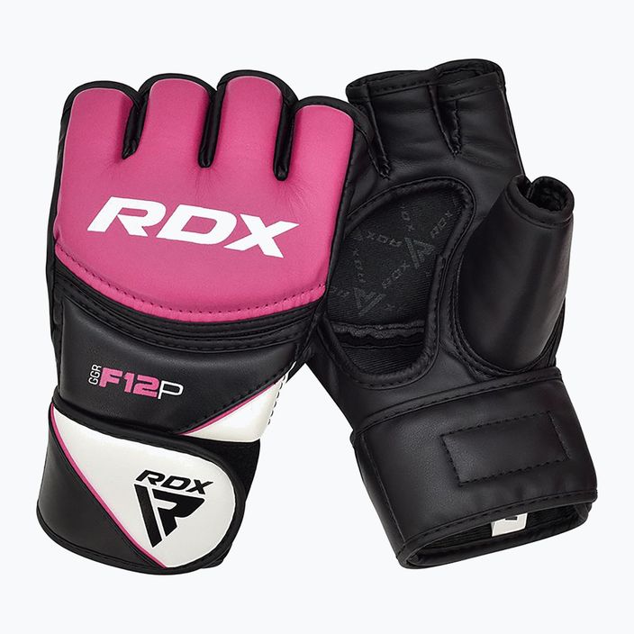 RDX naujo modelio graplingo pirštinės rožinės spalvos GGRF-12P 8