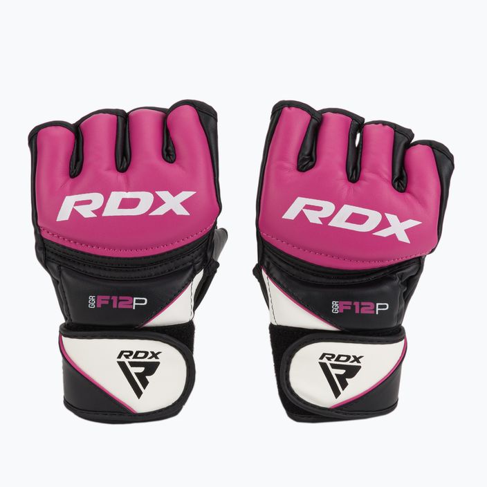 RDX naujo modelio graplingo pirštinės rožinės spalvos GGRF-12P