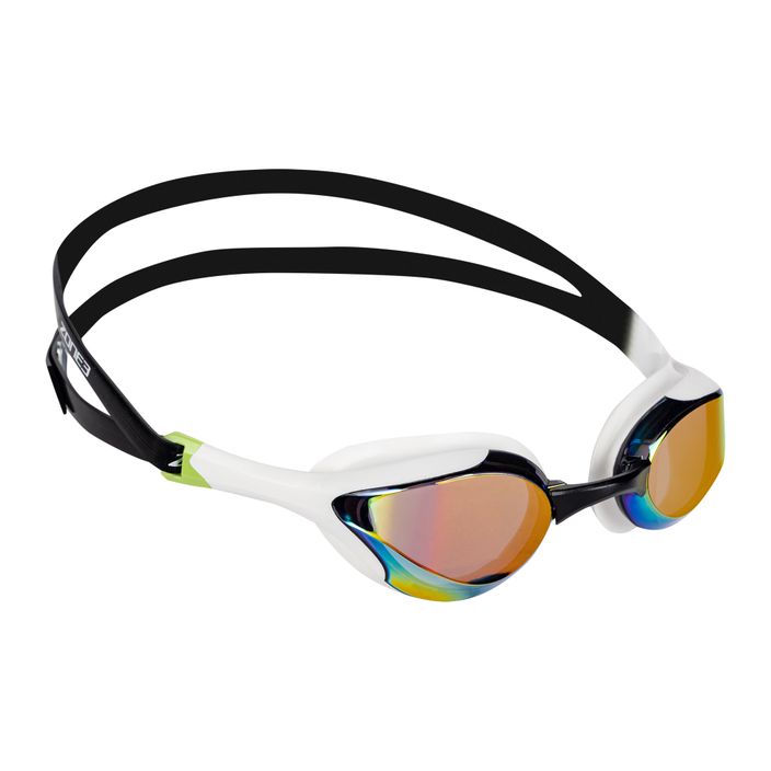 Plaukimo akiniai ZONE3 Volare Streamline Racing white/lime 2