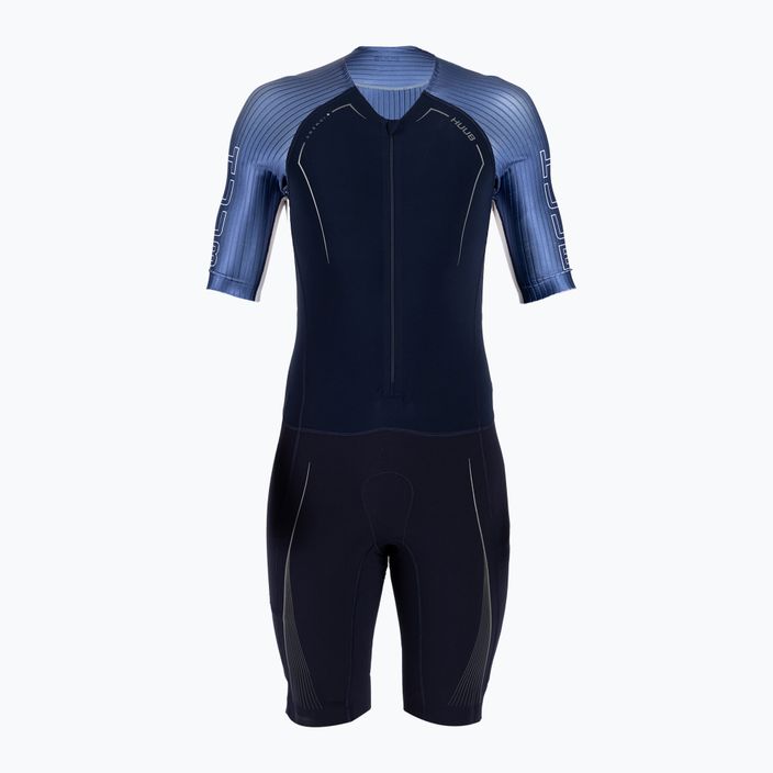 HUUB vyriškas triatlono kostiumas Anemoi Aero + Flatlock juodai mėlynas ANEPF