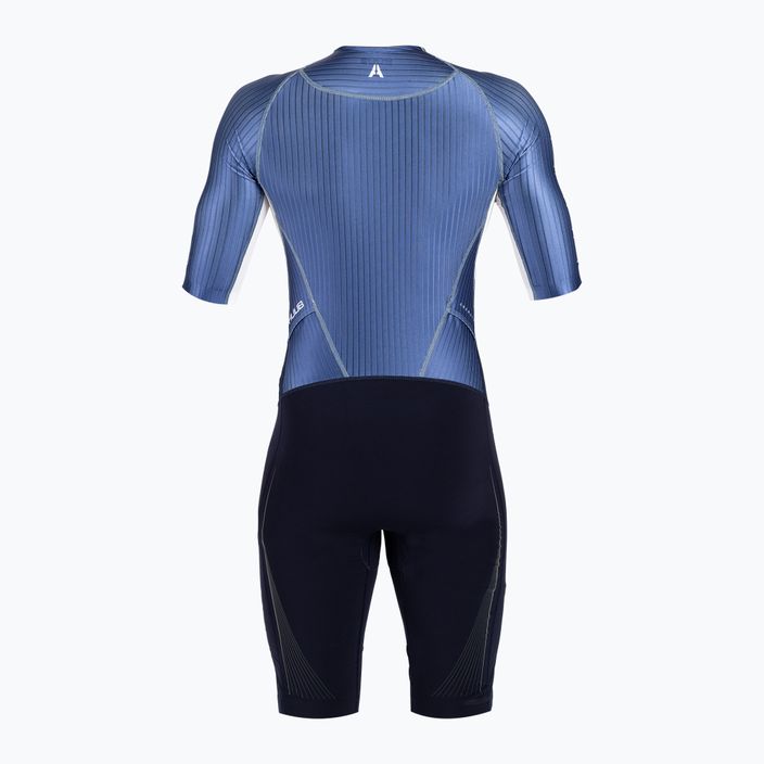 HUUB vyriškas triatlono kostiumas Anemoi Aero + Flatlock juodai mėlynas ANEPF 2