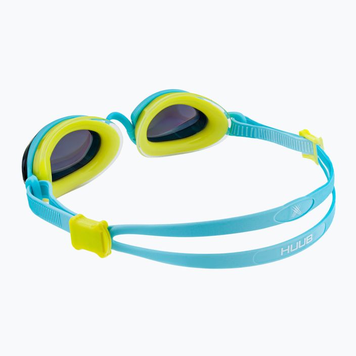 HUUB Pinnacle Air Seal plaukimo akiniai Aqua/Fluo yellow A2-PINNAQ 4