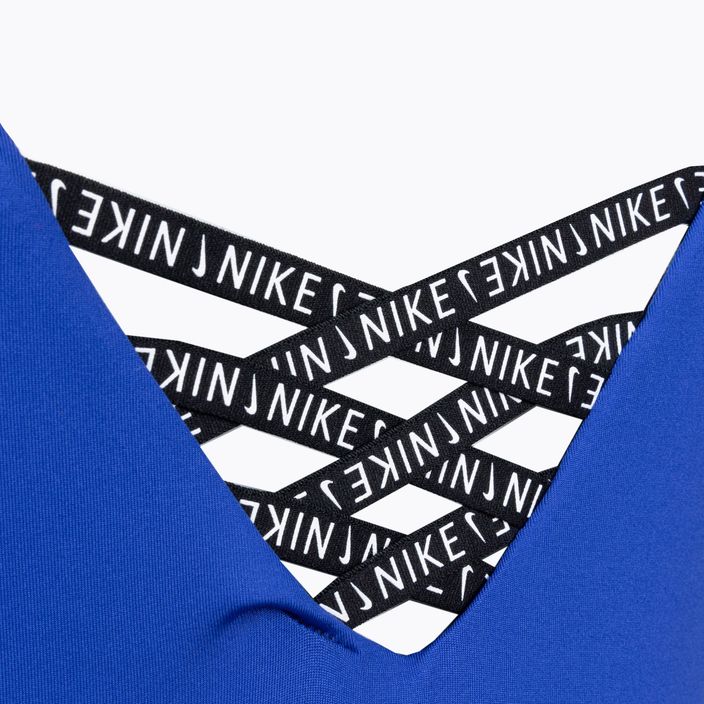 Nike Sneakerkini U-Back moteriškas vientisas maudymosi kostiumėlis mėlynas NESSC254-418 4