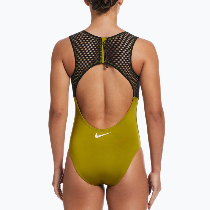Moteriškas vientisas maudymosi kostiumėlis Nike Wild green NESSD250-314 5