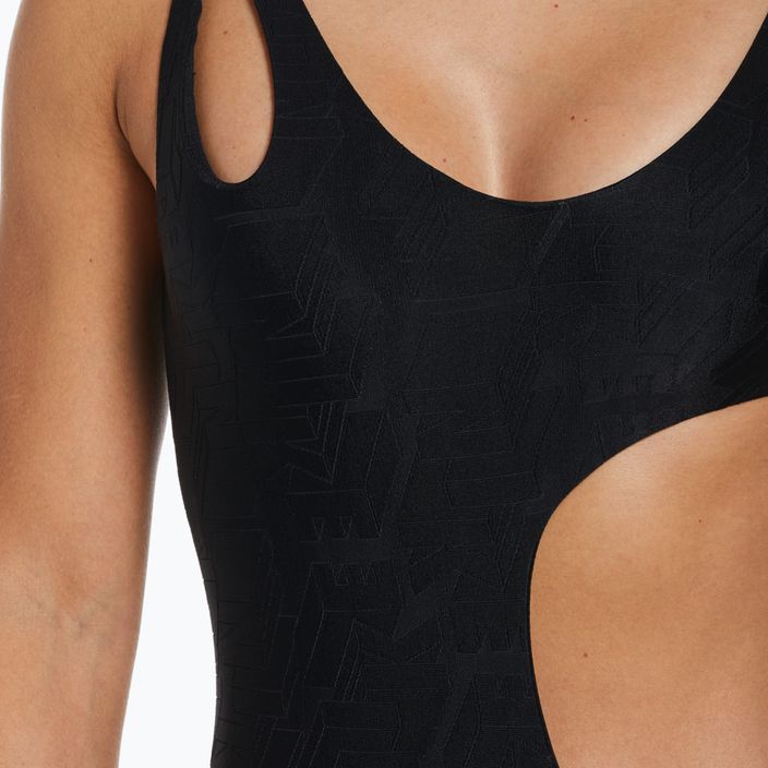 Moteriškas vientisas maudymosi kostiumėlis Nike Block Texture black NESSD288-001 7