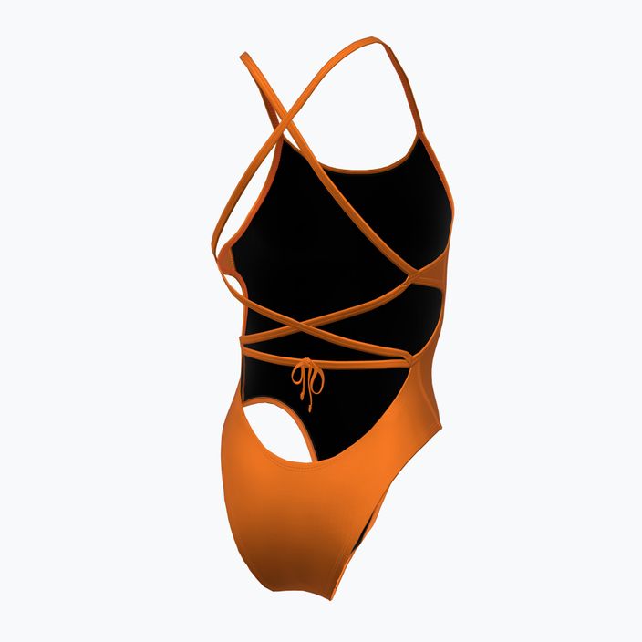 Moteriškas vientisas maudymosi kostiumėlis Nike Lace Up Tie Back total orange 2