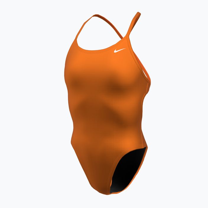Moteriškas vientisas maudymosi kostiumėlis Nike Lace Up Tie Back total orange 3
