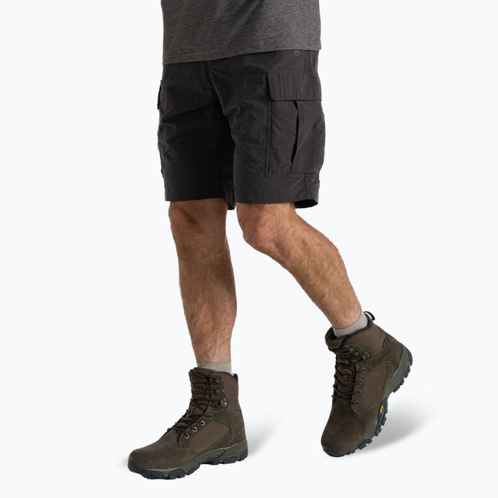 Vyriški žygio šortai Craghoppers NosiLife Cargo Short III black pepper 4