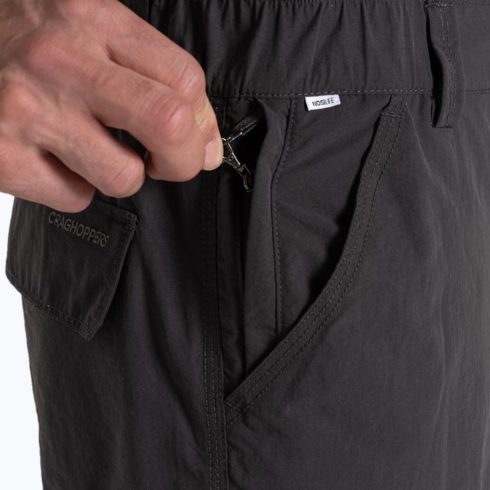 Vyriški žygio šortai Craghoppers NosiLife Cargo Short III black pepper 7