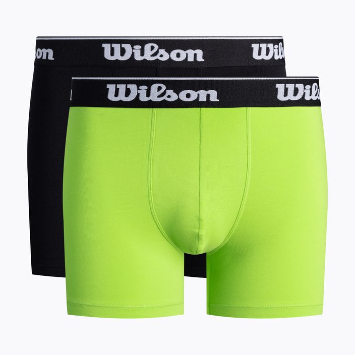Wilson vyriški boksininko šortai 2 pakuotės juodai/žalios spalvos W875V-270M