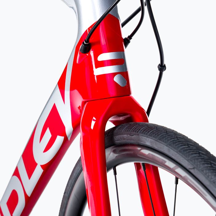 Ridley Fenix SL Disc Ultegra FSD08Cs sidabrinės-raudonos spalvos kelių dviratis SBIFSDRID545 9