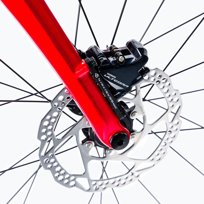 Ridley Fenix SL Disc Ultegra FSD08Cs sidabrinės-raudonos spalvos kelių dviratis SBIFSDRID545 13