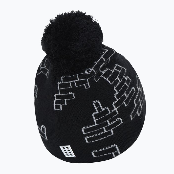 Vaikiška žieminė kepurė LEGO Lwadje 600 juoda 11010507 7