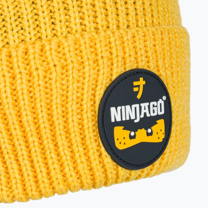 LEGO Lwasmus vaikiška slidinėjimo kepurė geltona 4