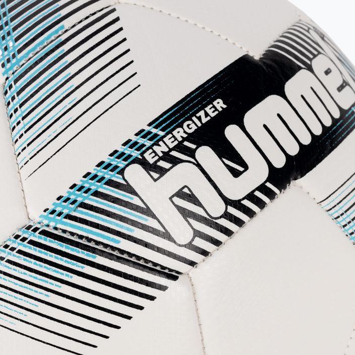 Hummel Energizer FB futbolo kamuolys baltas/juodas/mėlynas dydis 4 3