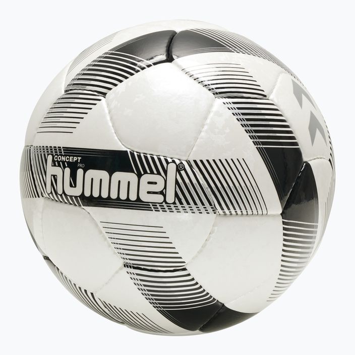 Hummel Concept Pro FB futbolo kamuolys balta/juoda/sidabrinė 5 dydis 4