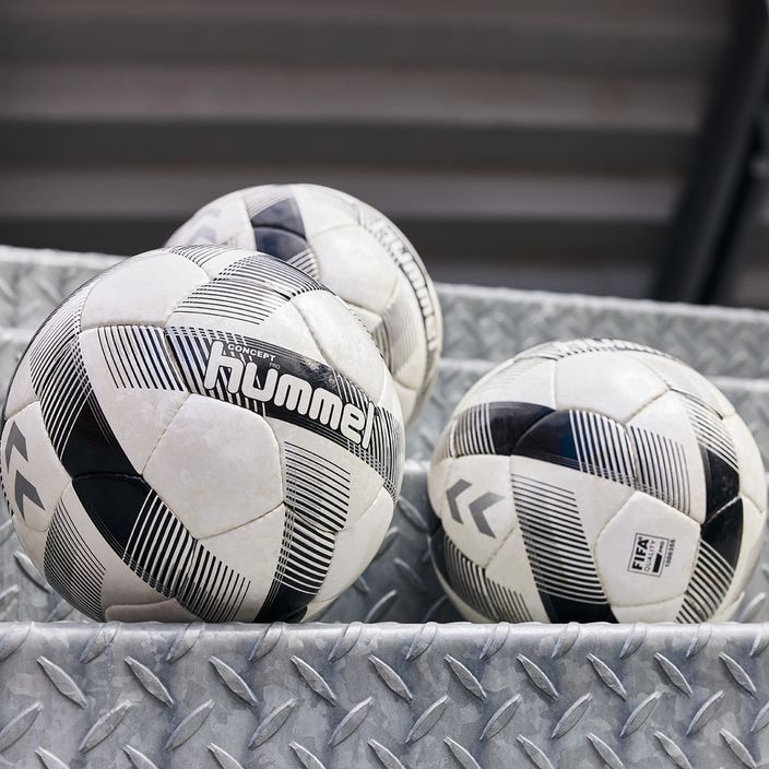 Hummel Concept Pro FB futbolo kamuolys balta/juoda/sidabrinė 5 dydis 5