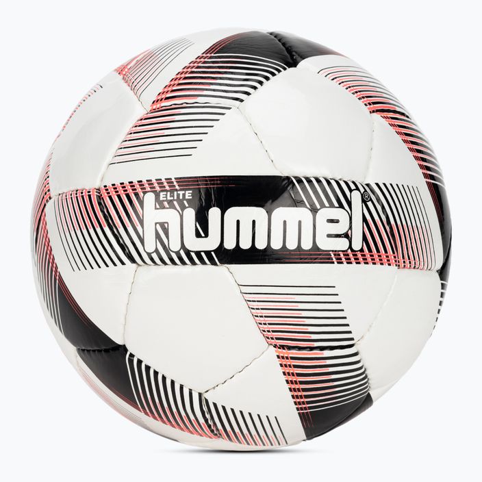 Hummel Elite FB futbolo kamuolys baltas/juodas/sidabrinis 4 dydžio